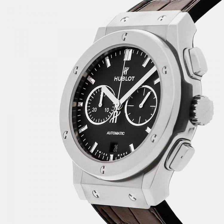 Pre Owned Hublot Classic Fusion 541.NX.1171.LR Automatic Black Titanium Men’s Wristwatch 42 mm