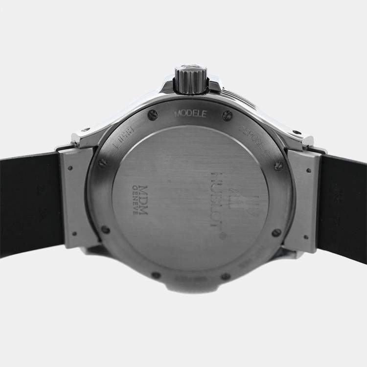 Pre Owned Hublot MDM 1850.1 Automatic Blue Stainless Steel Men's Wristwatch 41 mm