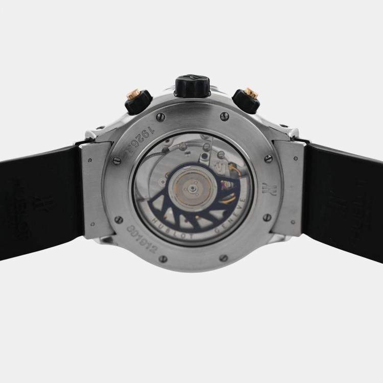 Pre Owned Hublot Super B Flyback 1926.7 Automatic Black Stainless Steel Men's Wristwatch 42 mm