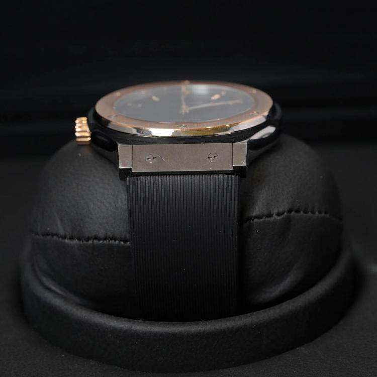 Pre Owned Hublot Classic Fusion 511.NO.1181.RX Automatic Black Titanium Men's Wristwatch 45 mm