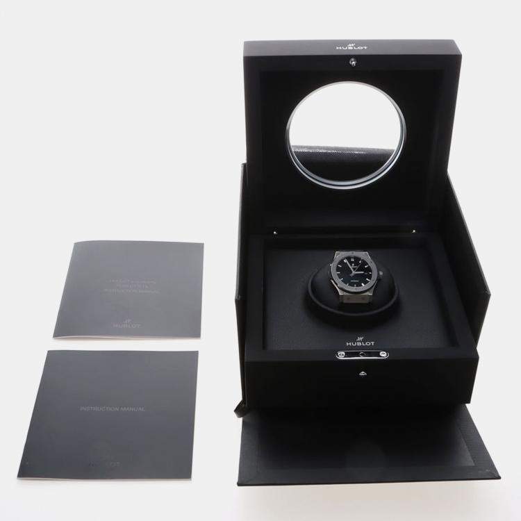 Pre Owned Hublot Classic Fusion 542.NX.1270.RX Automatic Titanium Men's Wristwatch 42 mm