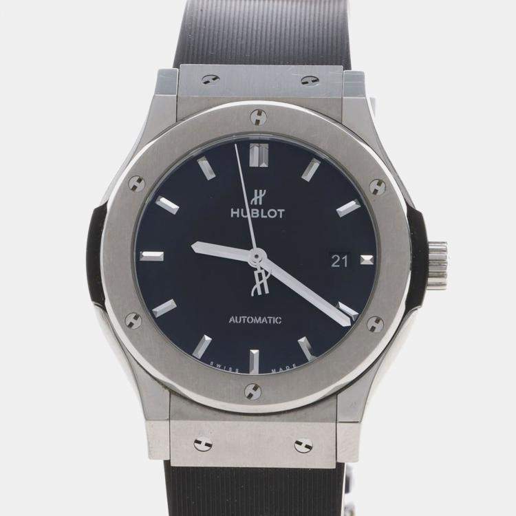 Pre Owned Hublot Classic Fusion 542.NX.1171.LR Automatic Titanium Men's Wristwatch 42 mm