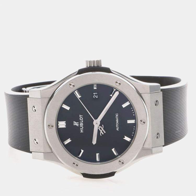 Pre Owned Hublot Classic Fusion 542.NX.1171.LR Automatic Titanium Men's Wristwatch 42 mm