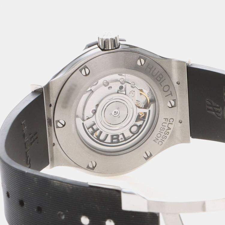 Pre Owned Hublot Classic Fusion 542.NX.1171.LR Automatic Titanium Men's Wristwatch 42 mm