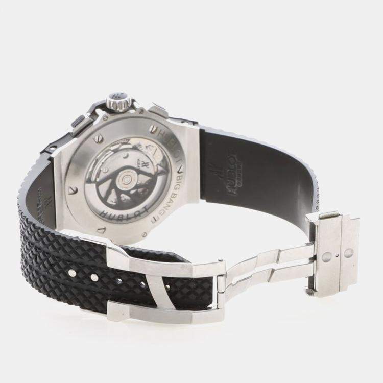Pre Owned Hublot Big Bang Chrono 301.SB.131.RX Automatic Ceramic Stainless Steel Men's Wristwatch 44 mm