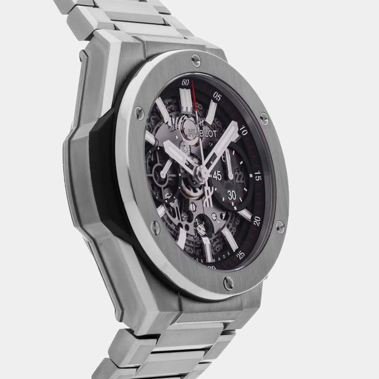 Pre Owned Pre-Owned Hublot Big Bang Integral 451.NX.1170.NX Black Automatic Titanium Men's Wristwatch 42 mm