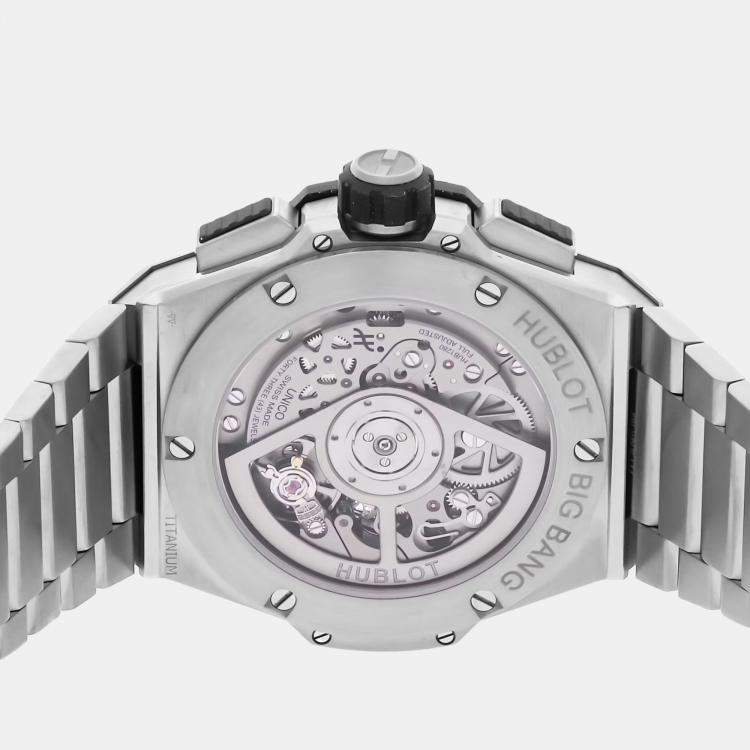 Pre Owned Pre-Owned Hublot Big Bang Integral 451.NX.1170.NX Black Automatic Titanium Men's Wristwatch 42 mm