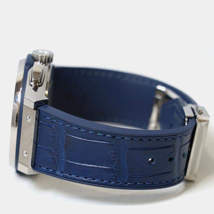 مملوكة مسبقًا Hublot Classic Fusion 541.NX.7170.LR Automatic Blue Titanium Men’s Wristwatch 42 mm