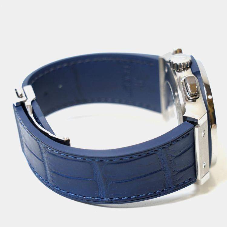 مملوكة مسبقًا Hublot Classic Fusion 541.NX.7170.LR Automatic Blue Titanium Men’s Wristwatch 42 mm