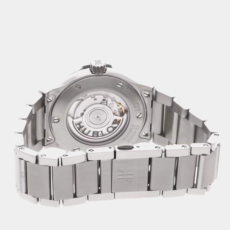 Pre Owned Pre-Owned Hublot Classic Fusion 548.NX.1170.NX Black Automatic Titanium Men's Wristwatch 42 mm