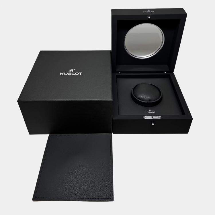 Pre Owned Hublot Big Bang Unico 451.GX.5220.GX Automatic Chronograph Green Dial Ceramic Men's Wristwatch 42mm