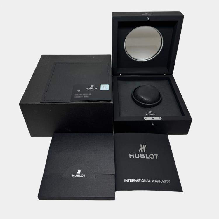 Pre Owned Hublot Classic Fusion 545.NX.2210.LR Manual Winding White Dial Titanium Men's Wristwatch 42mm