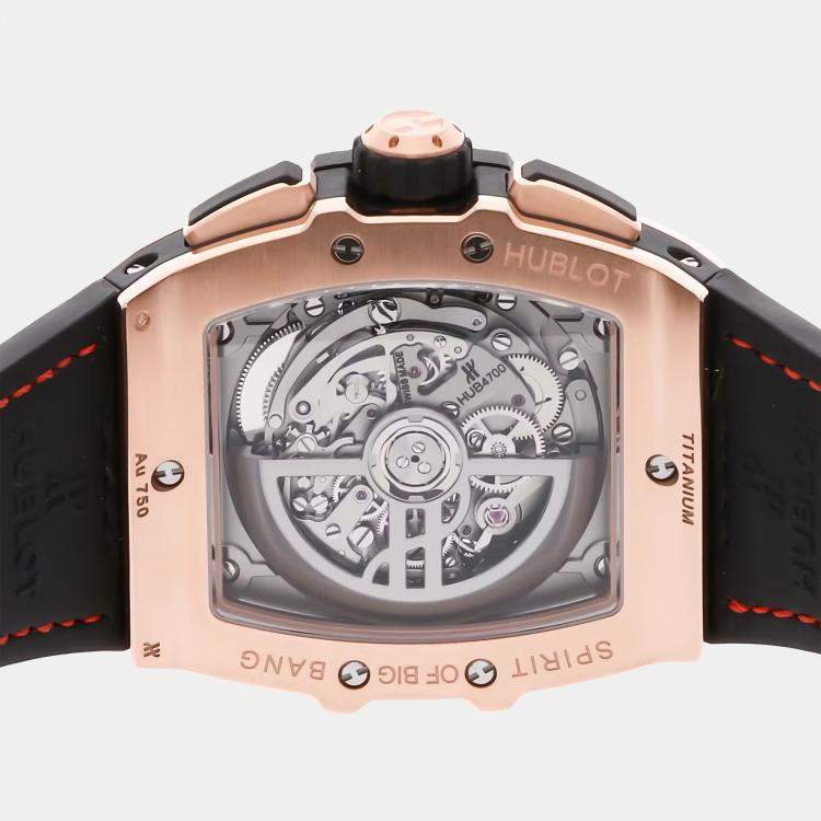 مملوكة مسبقًا Pre-Owned Hublot Spirit of Big Bang 642.OX.0180.RX Automatic 42 mm