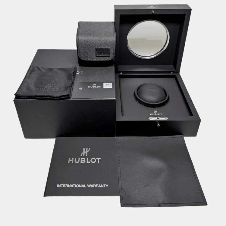 Pre Owned Pre-Owned Hublot Classic Fusion 568.CM.1470.CM.1204 Black Automatic Ceramic Men's Wristwatch 38 MM