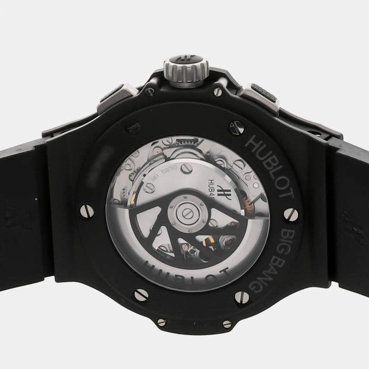 Pre Owned Pre-Owned Hublot Big Bang Chronograph 301.CI.1770.RX Black Automatic Ceramic Men's Wristwatch 44 MM