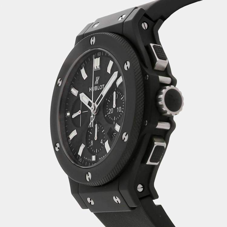 Pre Owned Pre-Owned Hublot Big Bang Chronograph 301.CI.1770.RX Black Automatic Ceramic Men's Wristwatch 44 MM
