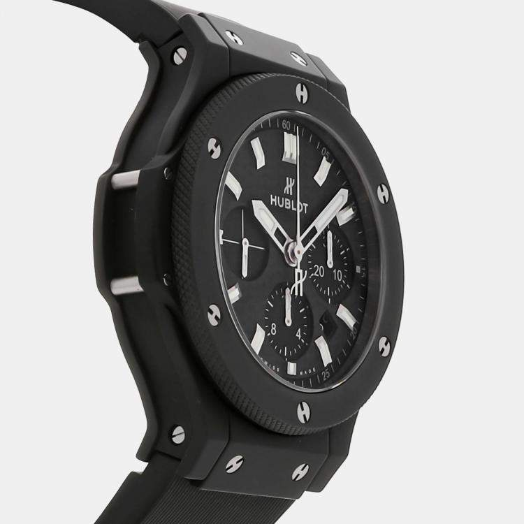 Pre Owned Pre-Owned Hublot Big Bang Chronograph 301.CI.1770.RX Black Automatic Ceramic Men's Wristwatch 44 MM
