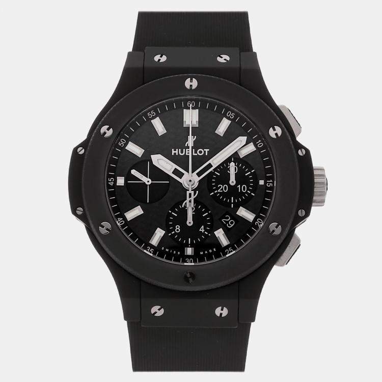 Pre Owned Pre-Owned Hublot Big Bang Chronograph 301.CI.1770.RX Black Automatic Ceramic Men's Wristwatch 44 MM