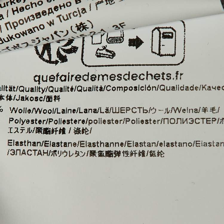 Pre Owned Hugo Boss Grey Wool Blend Extra Slim Fit Trousers M 