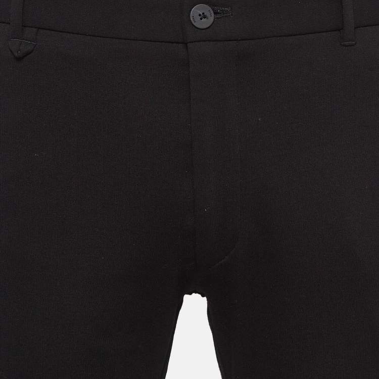 Pre Owned Hugo Boss Black Stretch Crepe Formal Trousers L