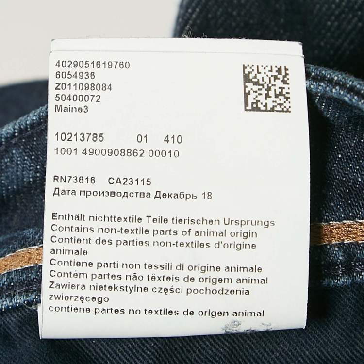Pre Owned Hugo Boss Navy Blue Candiani Denim Jeans XXXL Waist 40"