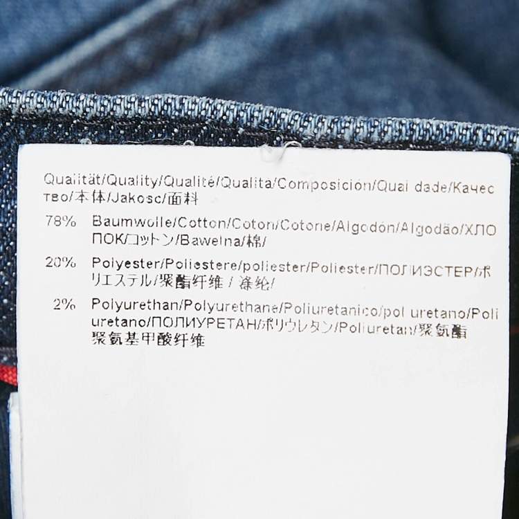 Pre Owned Hugo by Hugo Boss Blue Denim Hugo 708 Slim Fit Jeans XL/Waist 38"