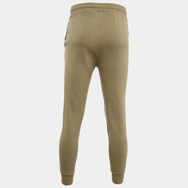 Pre Owned Hugo Boss Olive Green Cotton Dayote Joggers S