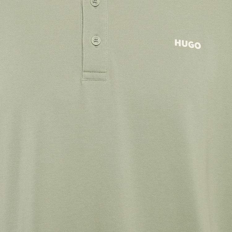 Pre Owned Hugo Boss Green Pique Cotton Polo T-Shirt XXL