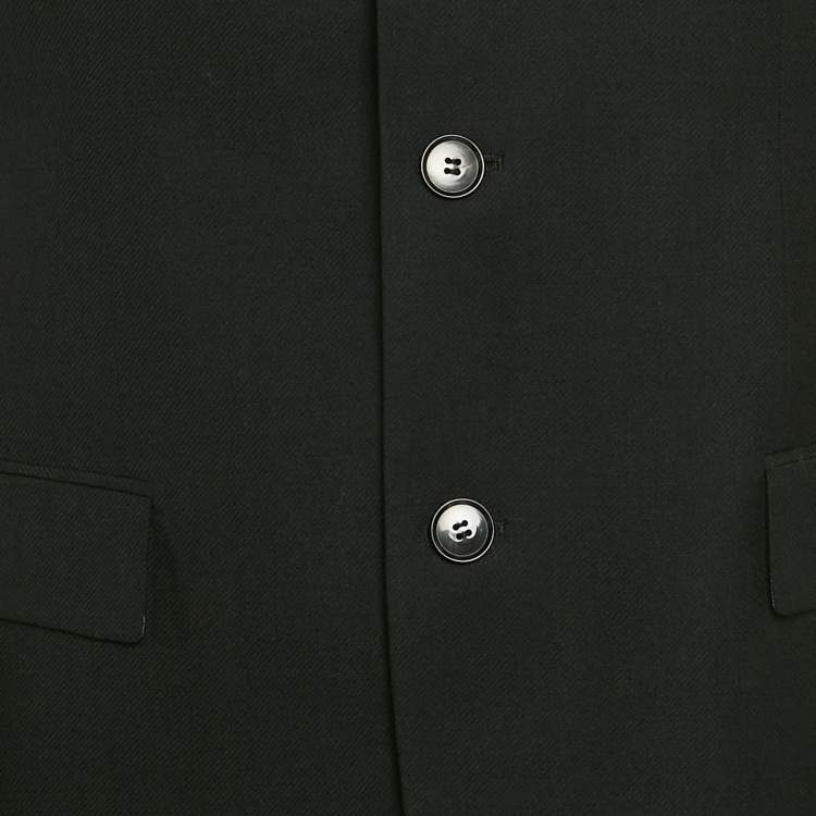 Pre Owned Hugo Boss Black Wool Regular Fit Suit M