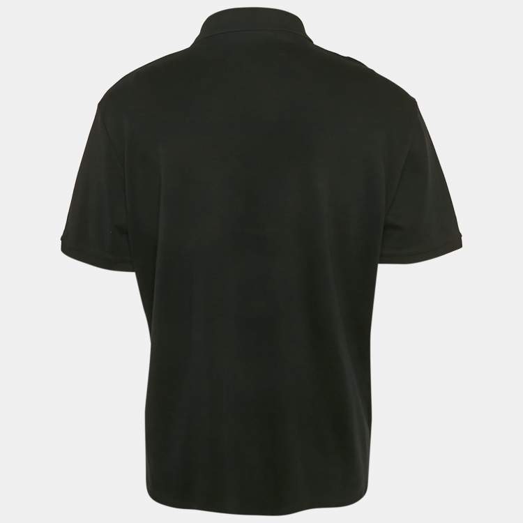 Pre Owned Hugo Boss Black Jersey Polo T-Shirt XL