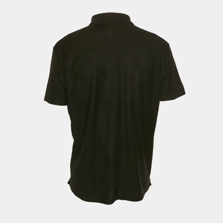 Pre Owned Hugo Boss Black Drill Jersey Polo T-Shirt XL