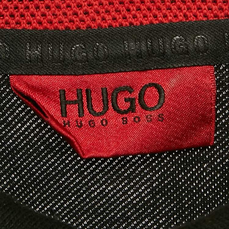 Pre Owned Hugo Boss Black Drill Jersey Polo T-Shirt XL