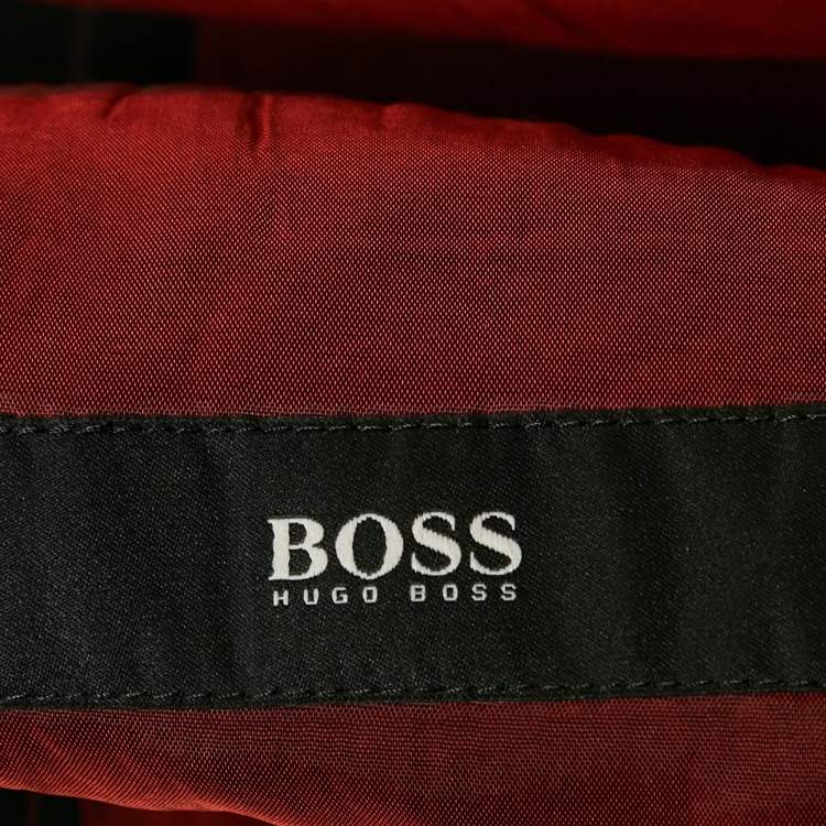 Pre Owned Hugo Hugo Boss Black Striped Gabardine Regular Fit Blazer XXXL