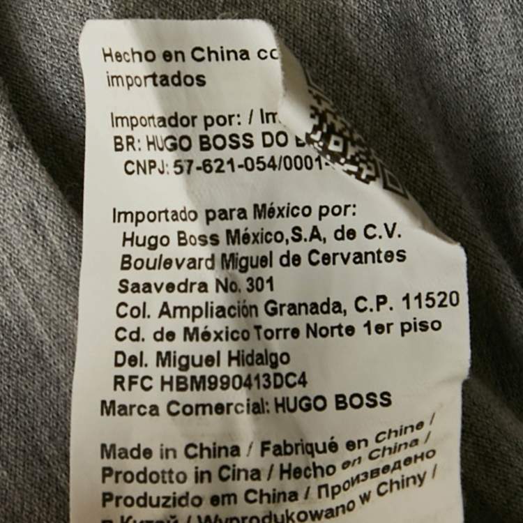 Pre Owned Hugo Boss Grey Jersey Polo T-Shirt L