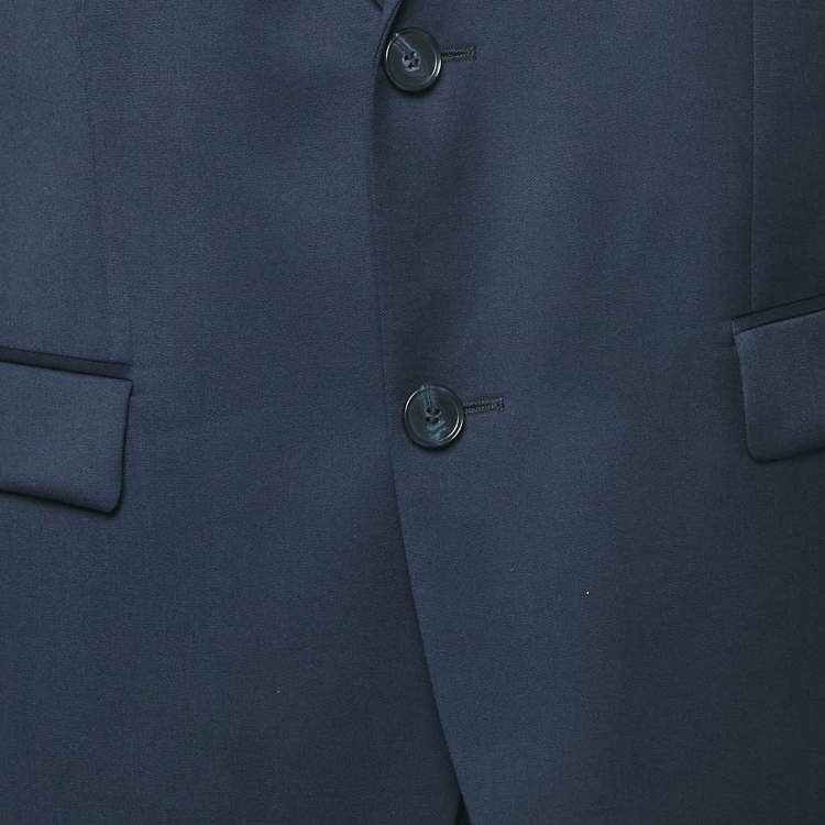Pre Owned Hugo Boss Navy Blue Wool Single Breasted Aeron 1/ Hamen1 Suit XL
