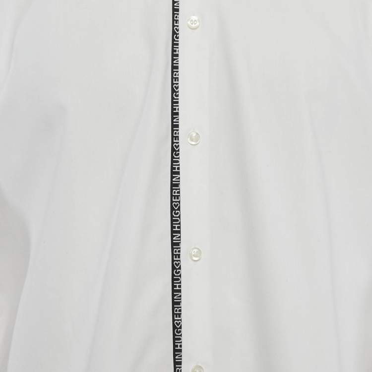 Pre Owned Hugo Boss White Cotton Extra Slim Fit Erondo Shirt XXL