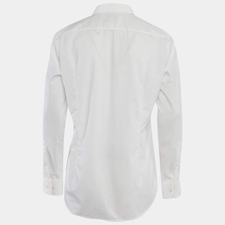 Pre Owned Hugo Boss White Cotton Slim Fit Keidi Shirt XL