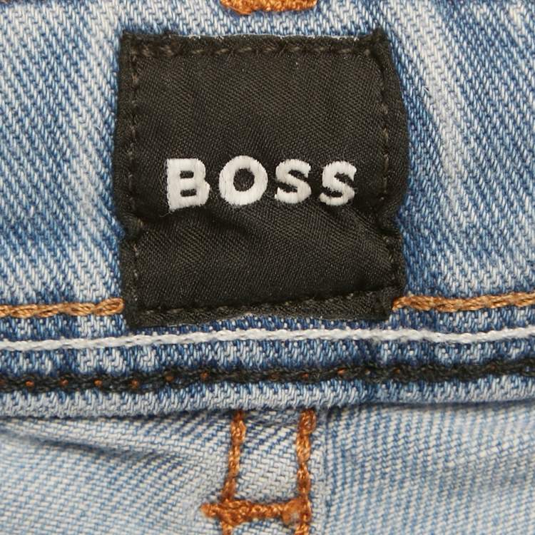 Pre Owned Boss by Hugo Boss Blue Denim Maine Regular Fit Jeans L