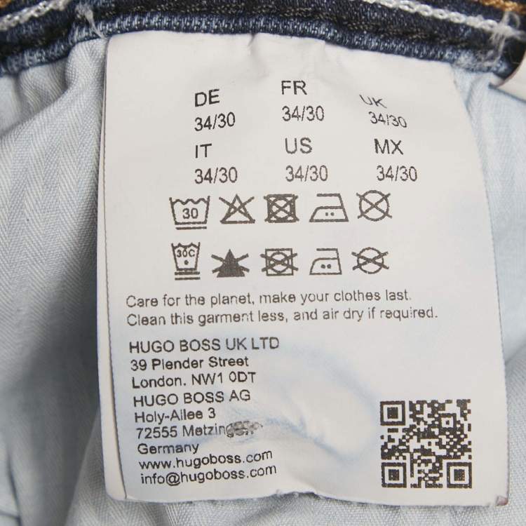 Pre Owned Boss by Hugo Boss Dark Blue Denim Maine Regular Fit Jeans L