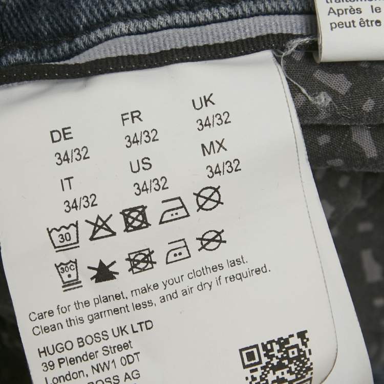 Pre Owned Boss by Hugo Boss Blue Denim Re-Maine Jeans L