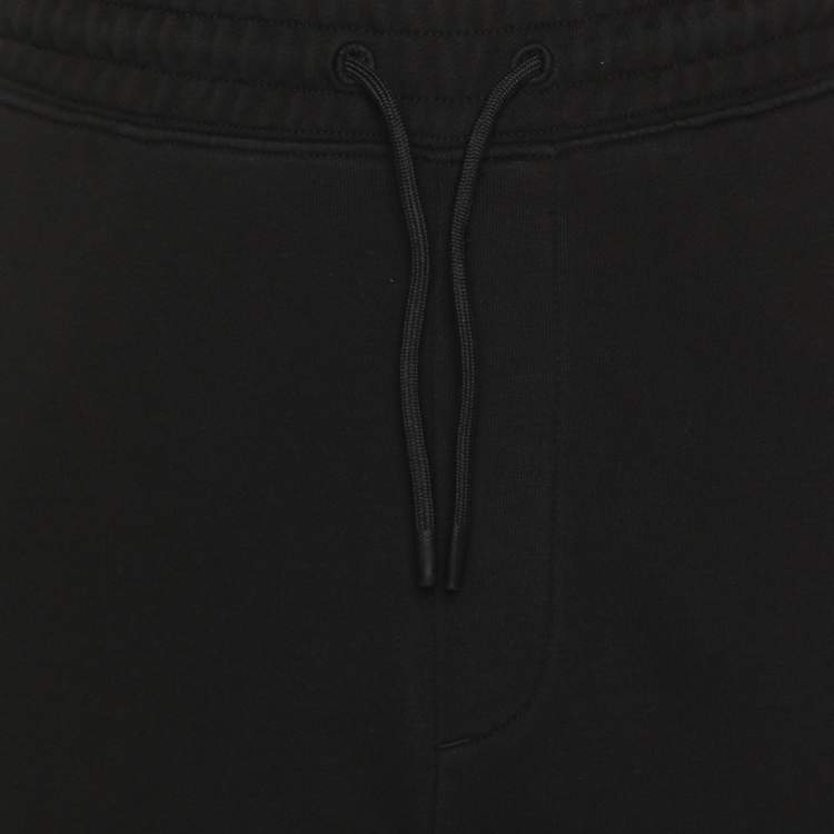 Pre Owned Hugo Boss Black Jersey Logo Embroidered Jogger Pants XL