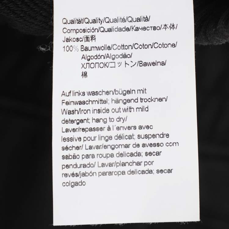 Pre Owned Hugo Boss Black Jersey Logo Embroidered Jogger Pants XL