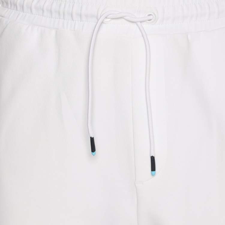 Pre Owned Hugo Boss White Jersey Logo Embroidered Drawstring Shorts XL