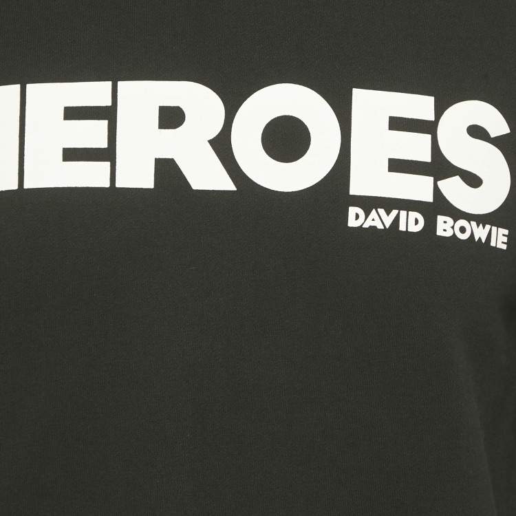 Pre Owned Hugo Boss Black Printed Cotton Deroes Sweatshirt S