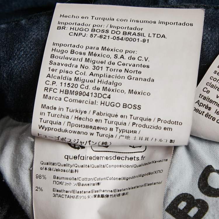 Pre Owned Boss by Hugo Boss Blue Denim Re-Maine Regular Fit Jeans L/Waist 34"