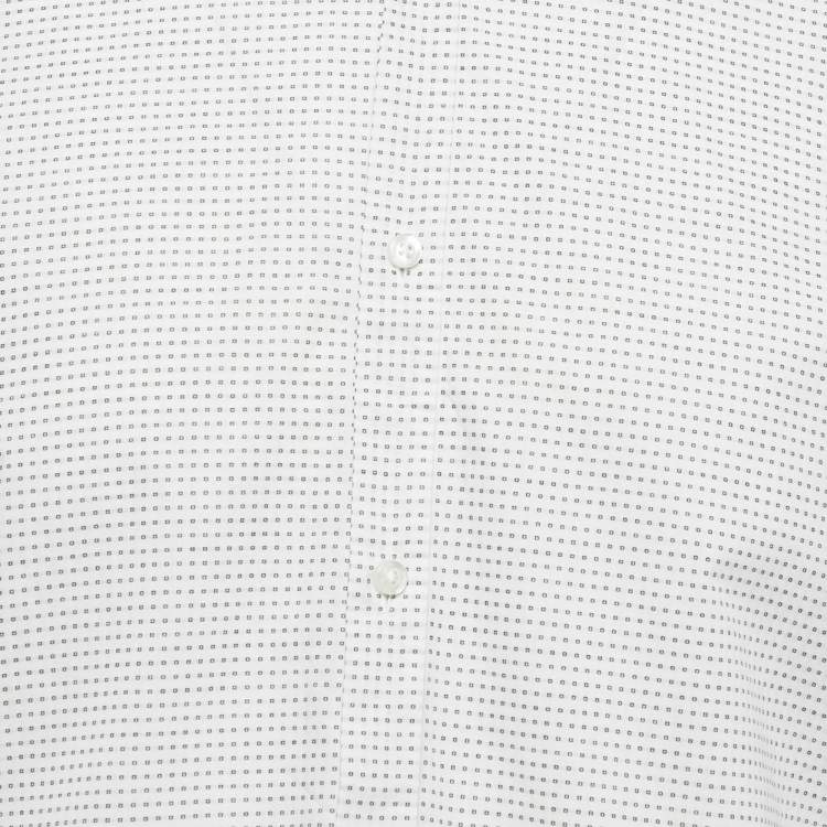 Pre Owned Hugo Boss Red Label White Textured Extra Slim Fit Shirt XL