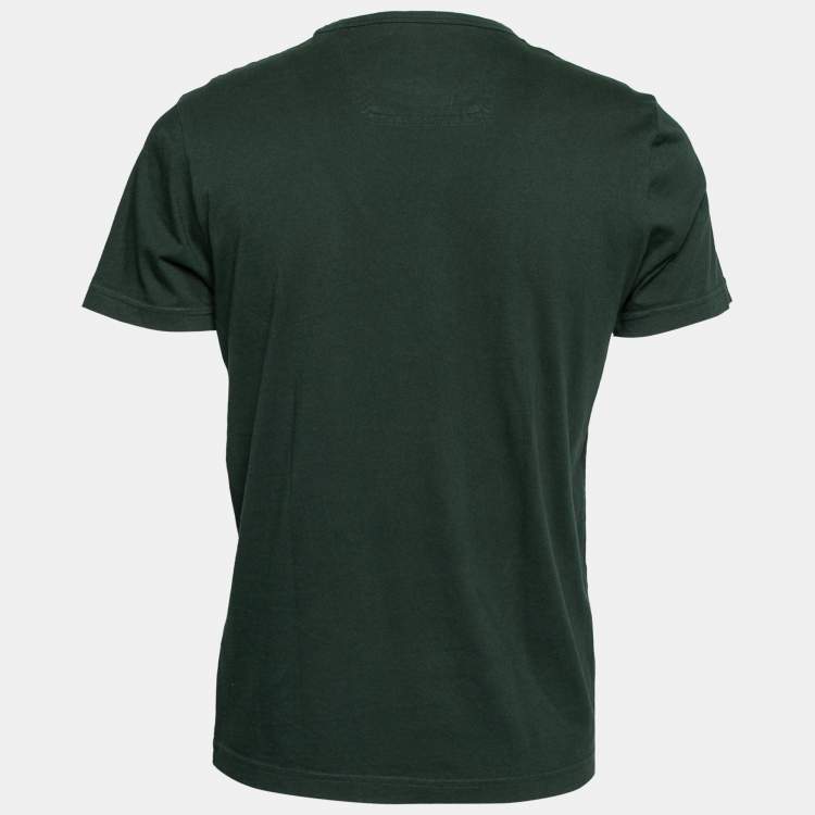 Hugo Boss Green Cotton Logo Printed Short Sleeve T-Shirt Hugo Boss | TLC