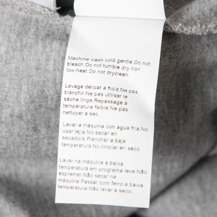 Pre Owned Boss by Hugo Boss Grey Cotton Button Front Jacket L