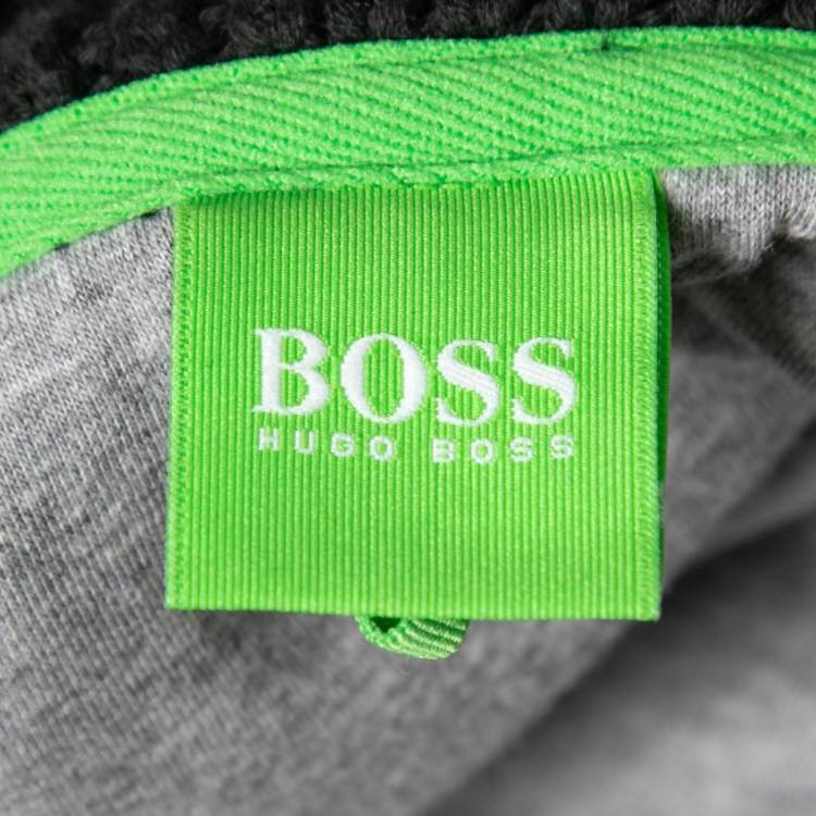 Pre Owned Boss by Hugo Boss Grey Cotton Button Front Jacket L