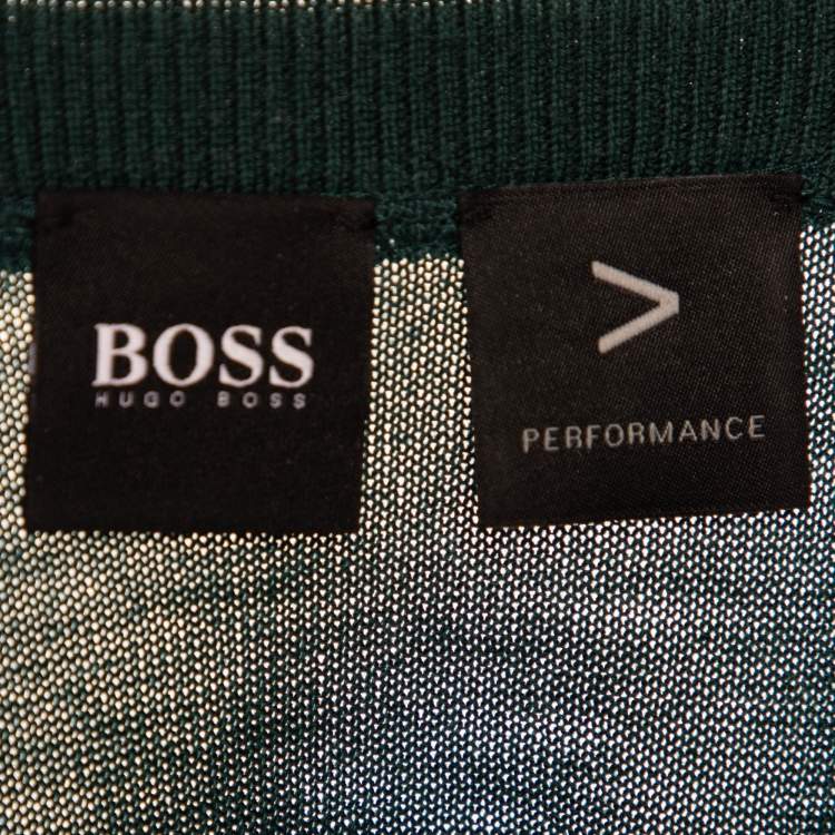 Pre Owned Boss Hugo Boss Green Virgin Wool Nappi P Sweater L